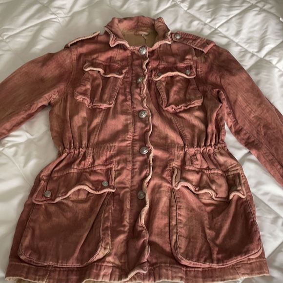 Free People Distressed Army Utility Jacket Not Your Brother’s Surplus - Picture 4 of 16